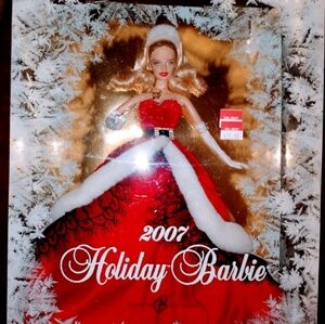 Barbie 2007 Holiday Doll, Mattel K7958, New, Worn Box Due To Storage